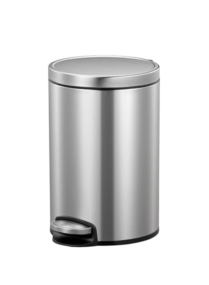 إيكو سلة مهملات من الإستانلس ستيل فضي لامع 5لترات - Image 1