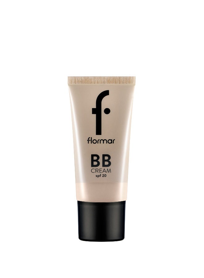flormar BB Cream – BB01 Fair – Lightweight BB Formula, Buildable Coverage, Soft Natural Finish 01 Fair - Image 1