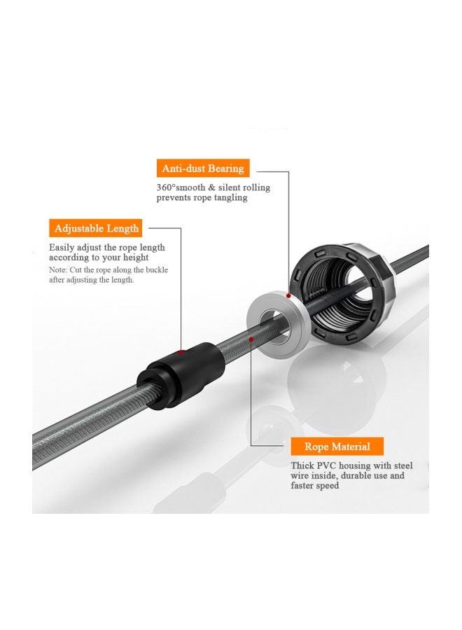 LIXADA Adjustable Speed Jump Rope 17x4x12cm 17x4x12cm - Image 5