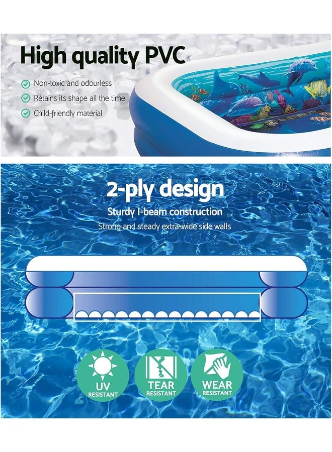 Bestway 3D Undersea Adventure Inflatable Play Pool 262x175x51cm  - Image 3