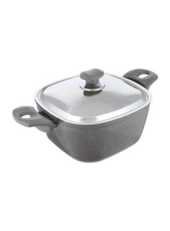 Top Chef Square Stew Pot With Lid Grey 20cm 