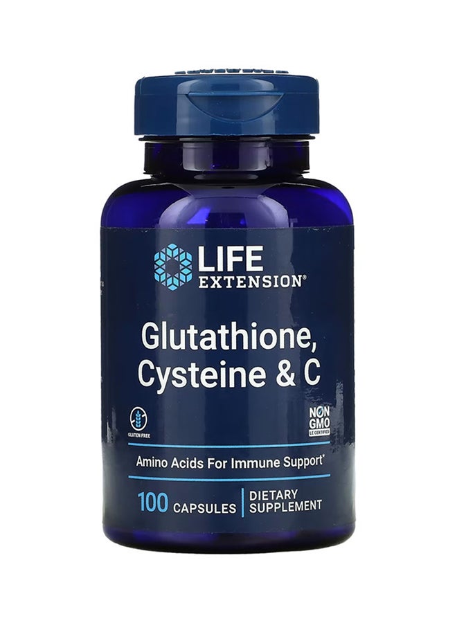Life Extension Glutathione, Cysteine And C, 100 Capsules - Image 1