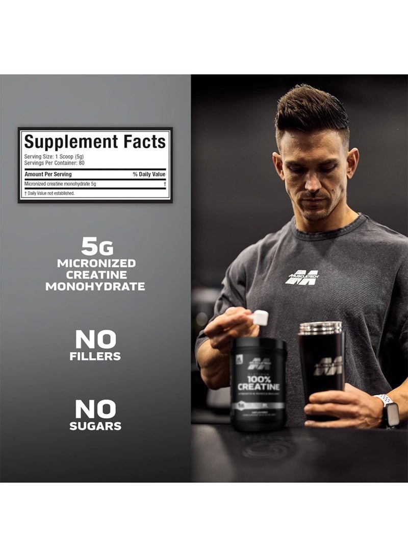 MuscleTech Essential Series, Platinum 100% Creatine, Unflavored 400g - Image 3