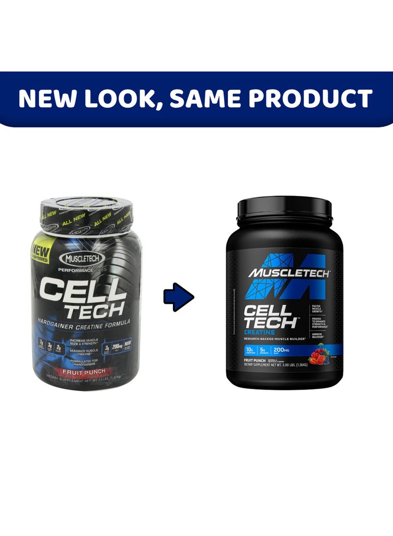 Generic Muscletech, Cell Tech, The Most Powerful Creatine Formula, Fruit Punch, 3 lbs (1.36 kg)  - Image 1