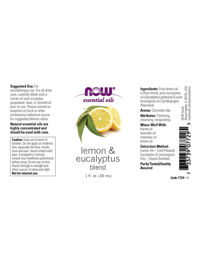 Generic Now Foods, Essential Oils, Lemon And Eucalyptus Blend, 30 ml - Image 5