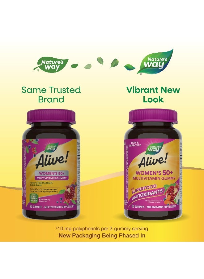 Alive Women's 50+ Multivitamin 60 Gummies Packaging May Vary - pnsku/N38165759A/45/_/1739447421/f74526b6-1f6d-4aca-a093-ac7ba11a6e5e