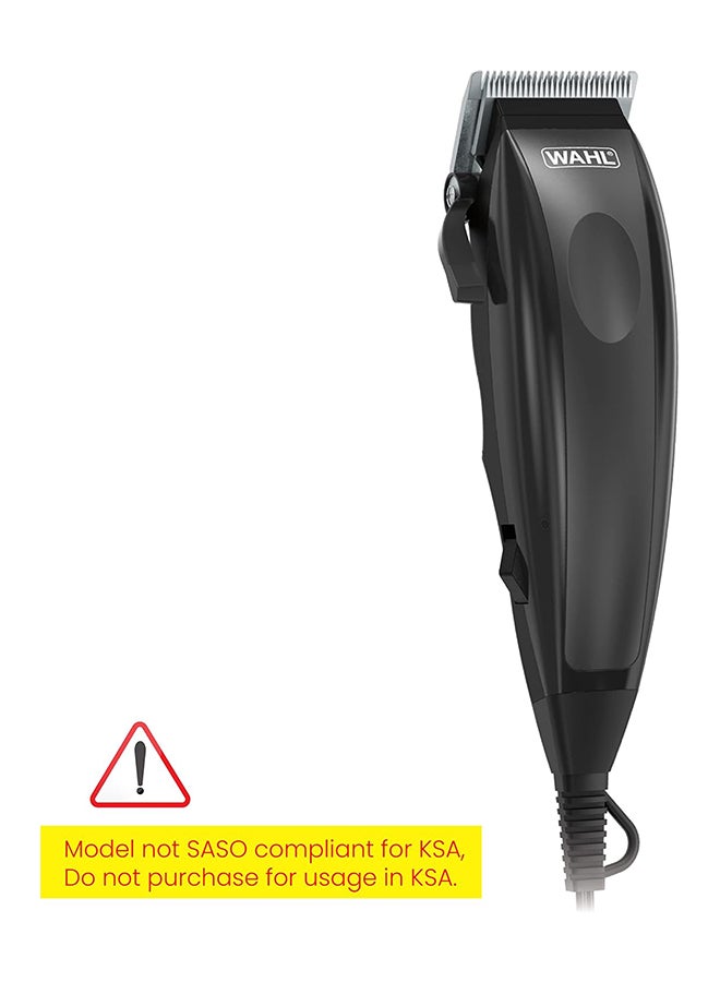 WAHL WAHL Homecut Complete Haircutting Kit, Corded Hair Clipper Self Sharpening Precision Blades With Taper Lever, Powerful And Durable Motor, 10 Guide Combs For Multiple Lenghts, 09243-5927 Black  - Image 3