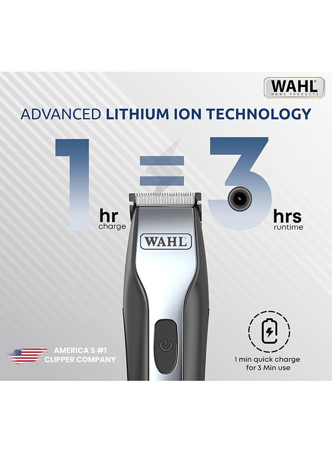WAHL Cord/Cordless Grooming And Detail Trimmer Black/Silver - Image 3