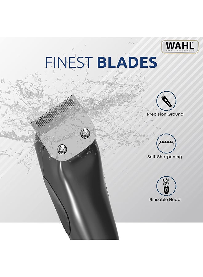 WAHL Cord/Cordless Grooming And Detail Trimmer Black/Silver - Image 5
