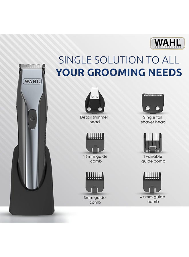 WAHL Cord/Cordless Grooming And Detail Trimmer Black/Silver - Image 4