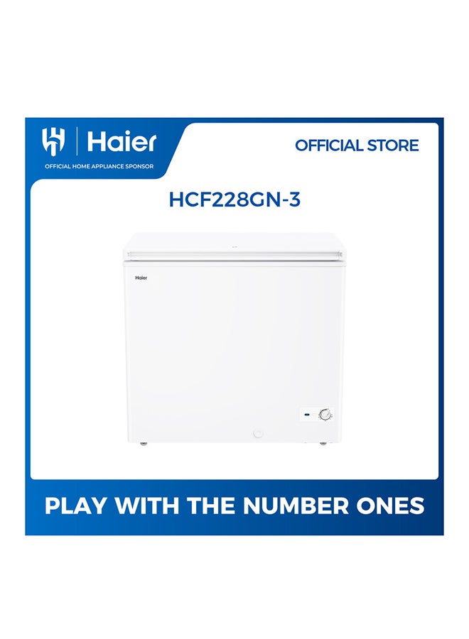 Haier Fast Freeze Technology Chest Freezer 199 L 7 cu.ft HCF228GN-3 White - Image 1