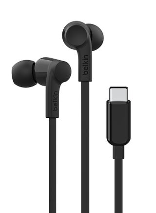 Belkin SoundForm Headphones with USB Type C Connector, in-Ear Earphones Headset with Microphone, Earbuds with Sweat and Splash Resistance for iPad Pro, Galaxy, and Other USB C Devices - Black Black - pnsku/N38198541A/45/_/1694514657/6e669840-55d4-42c8-a5e1-15b5f4bb1379
