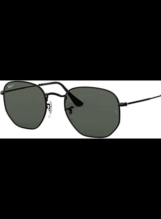 Ray-Ban Polarized Hexagon Sunglasses- 3548 002 58 Polarized - Lens Size: 51 mm - Black - Image 4