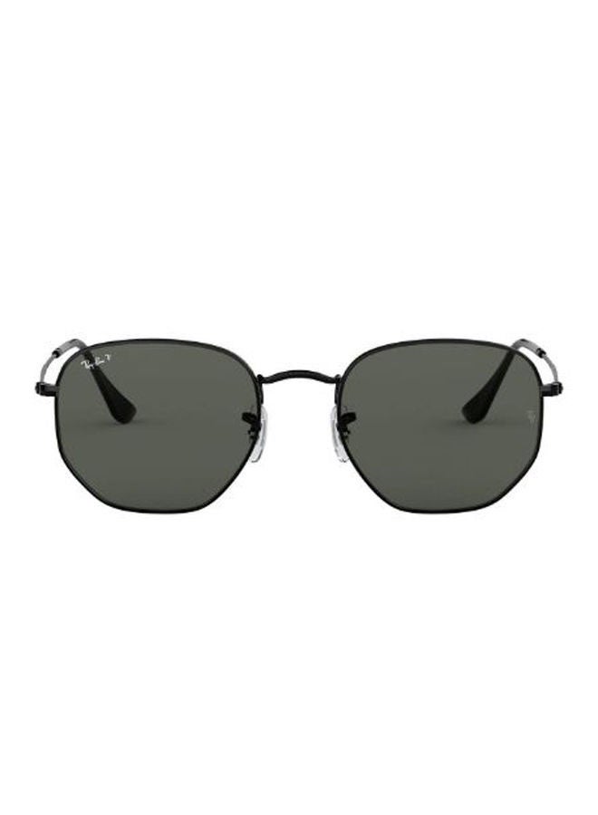 Ray-Ban Polarized Hexagon Sunglasses- 3548 002 58 Polarized - Lens Size: 51 mm - Black - Image 1