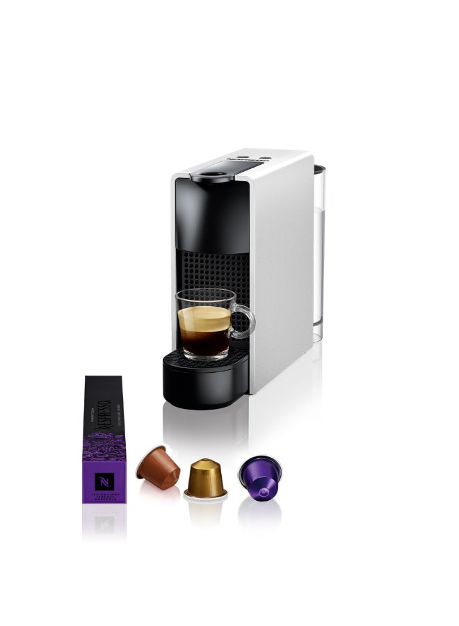 نسبرسو نسبريسو إيسينزا ميني C30 ماكينة تحضير القهوة و الإسبريسو بالكبسولات، 0.6 لتر، ضغط 19 بار، فضي 0.6 L 1200 W C30-ME-WH-NE2 أسود/فضي - Image 1