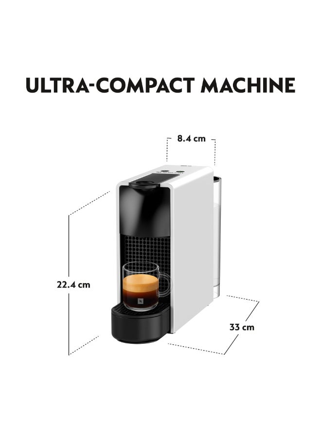 نسبرسو نسبريسو إيسينزا ميني C30 ماكينة تحضير القهوة و الإسبريسو بالكبسولات، 0.6 لتر، ضغط 19 بار، فضي 0.6 L 1200 W C30-ME-WH-NE2 أسود/فضي - Image 4