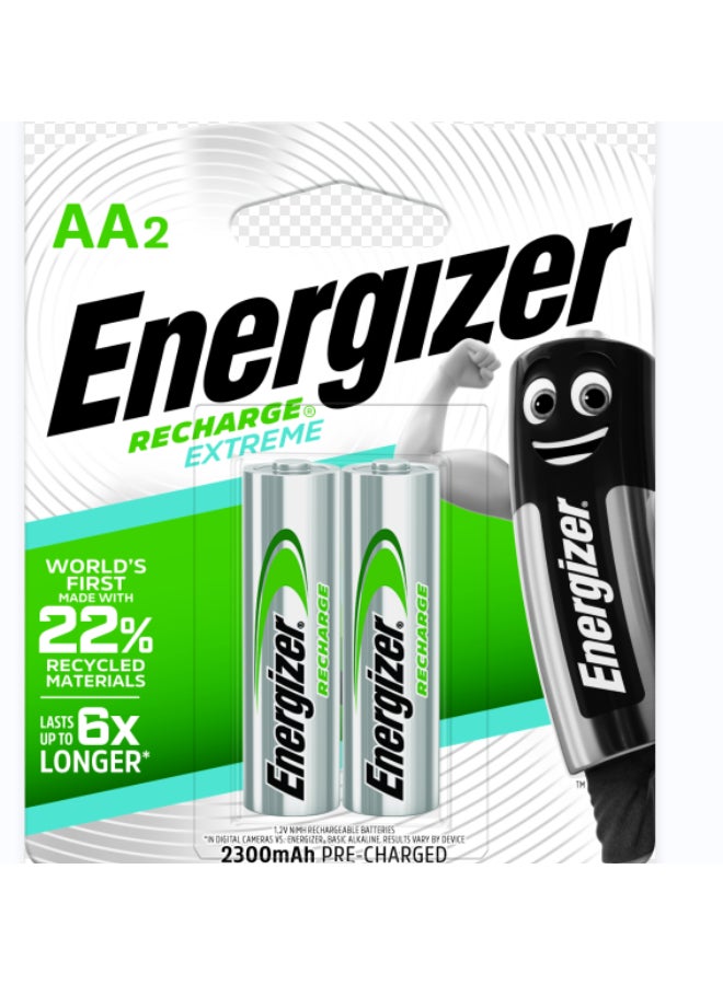 Energizer 1.2V AA2 HR6 2300 MAH Recharge Blister Card  - Image 1