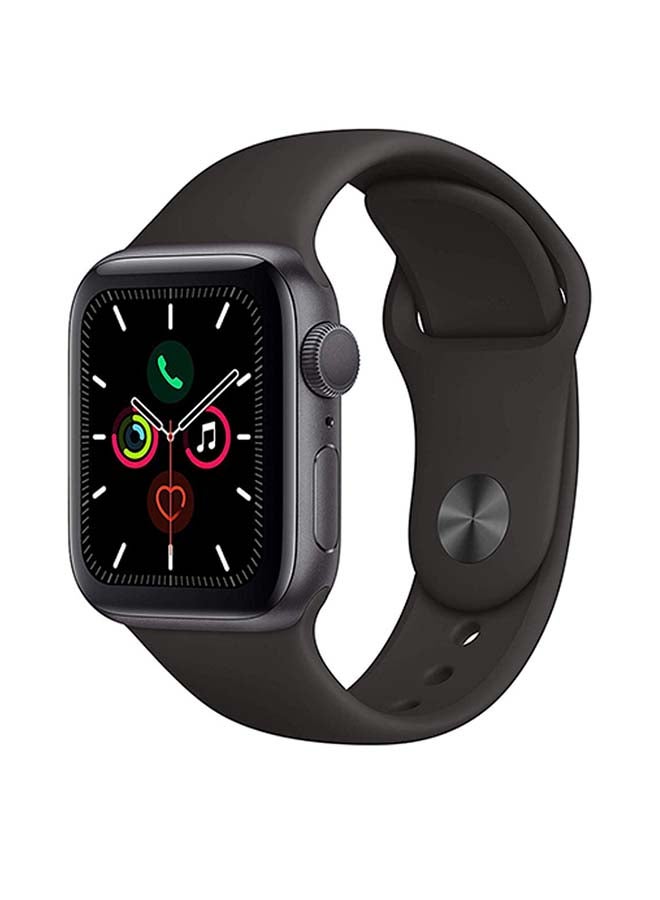 Apple Renewed - Watch Series 5-44 mm GPS Space Grey Aluminium Case With Black Sport Band  - Image 2