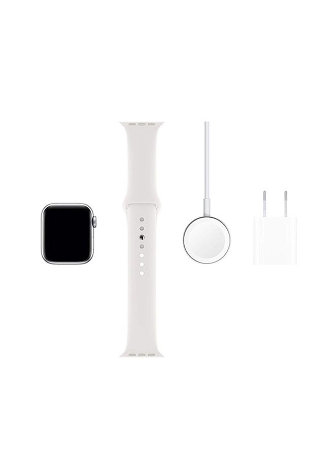 Apple Renewed - Watch Series 5-44mm GPS Silver Aluminium Case With White Sport Band  - Image 3