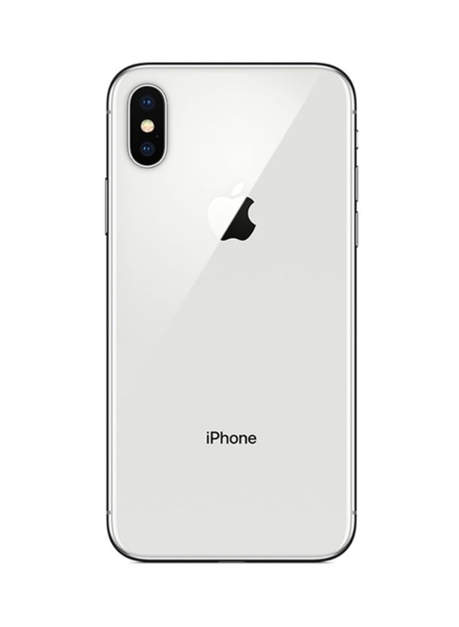 Renewed - iPhone X 256GB Silver 4G With Facetime - International Version