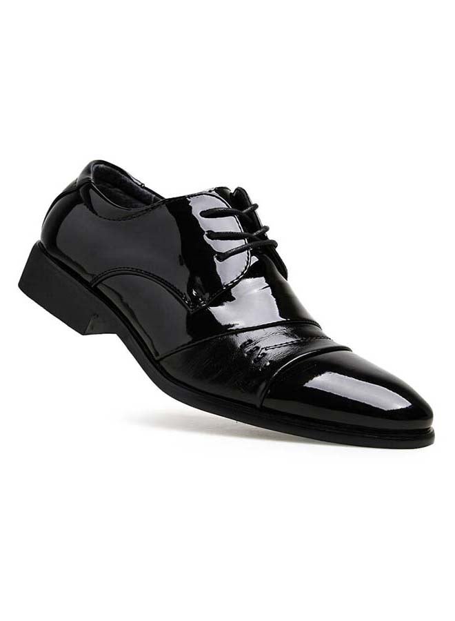 Generic Zaitun Men's Oxfords  Patent Leather Pointed Toe Business Shoes Black  - Image 1