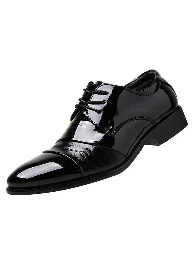 Generic Zaitun Men's Oxfords  Patent Leather Pointed Toe Business Shoes Black  - Image 3