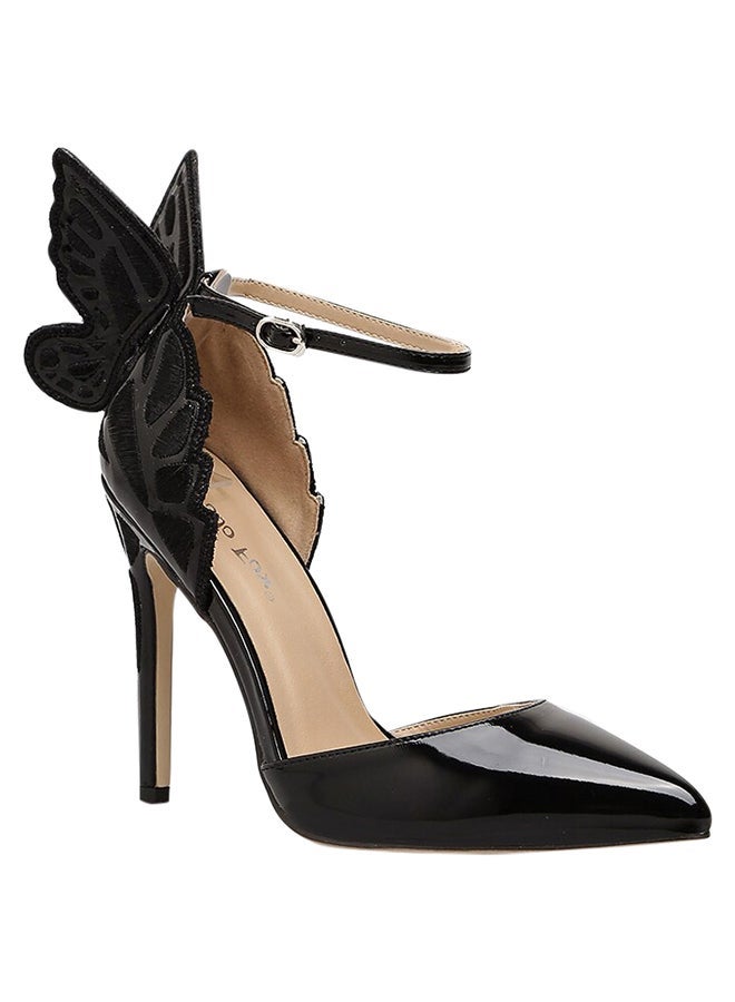 Women's Pointed Toe Elegant High Heel Shoes Black - Image 1