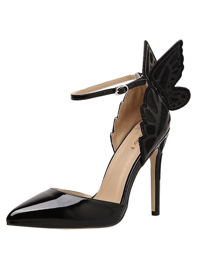 Women's Pointed Toe Elegant High Heel Shoes Black - Image 2