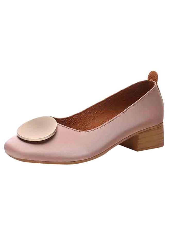 Mid Heel Pumps Pink  - Image 2