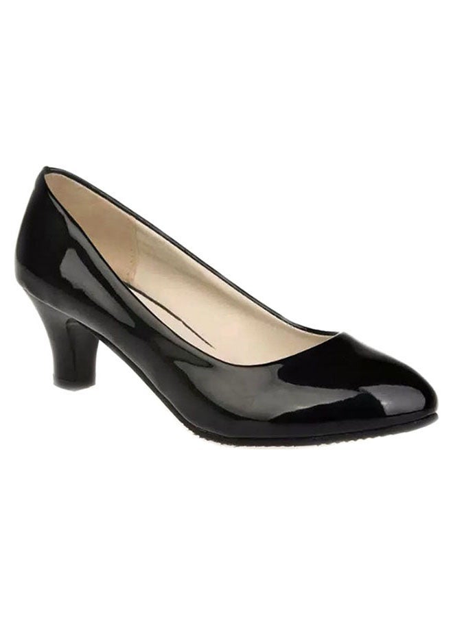 Slip-On Low Heeled Pumps Black  - Image 1