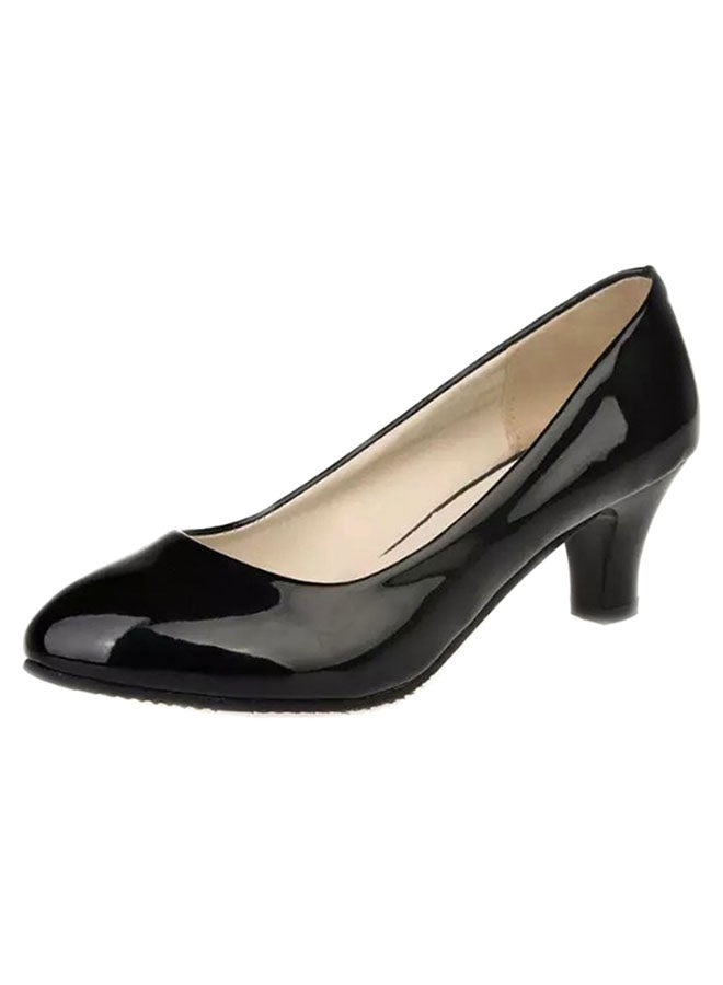 Slip-On Low Heeled Pumps Black  - Image 2