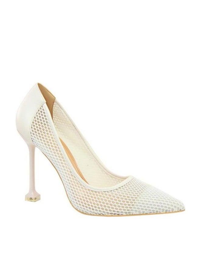 High Heel Pumps White - Image 1