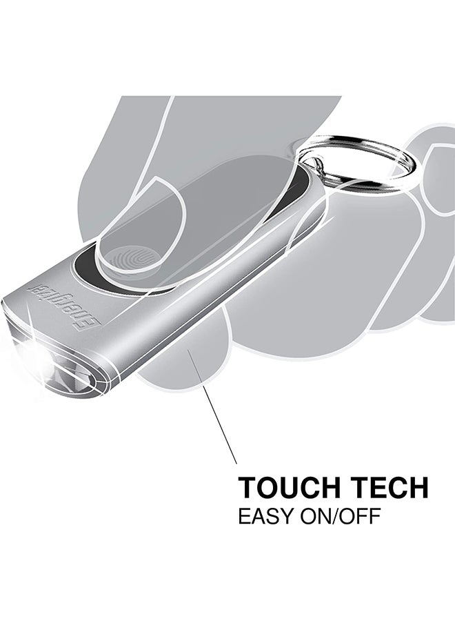 Energizer - Energizer Touch-Tech LED Keychain Light Silver 5cm - Image 1