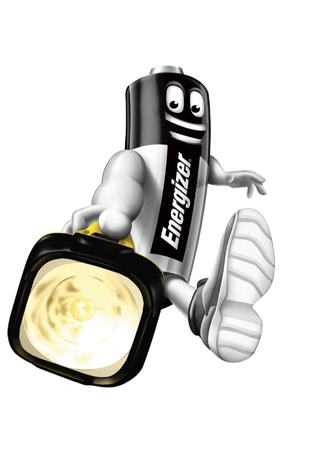 Energizer LED Metal Torch with 2 D Alkaline Batteries Grey 25cm - Image 5