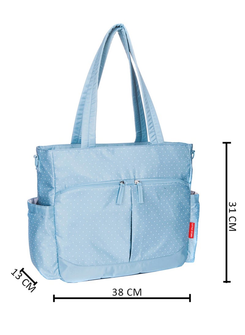 Little Story - Westchester Diaper Bag - Blue - Image 1
