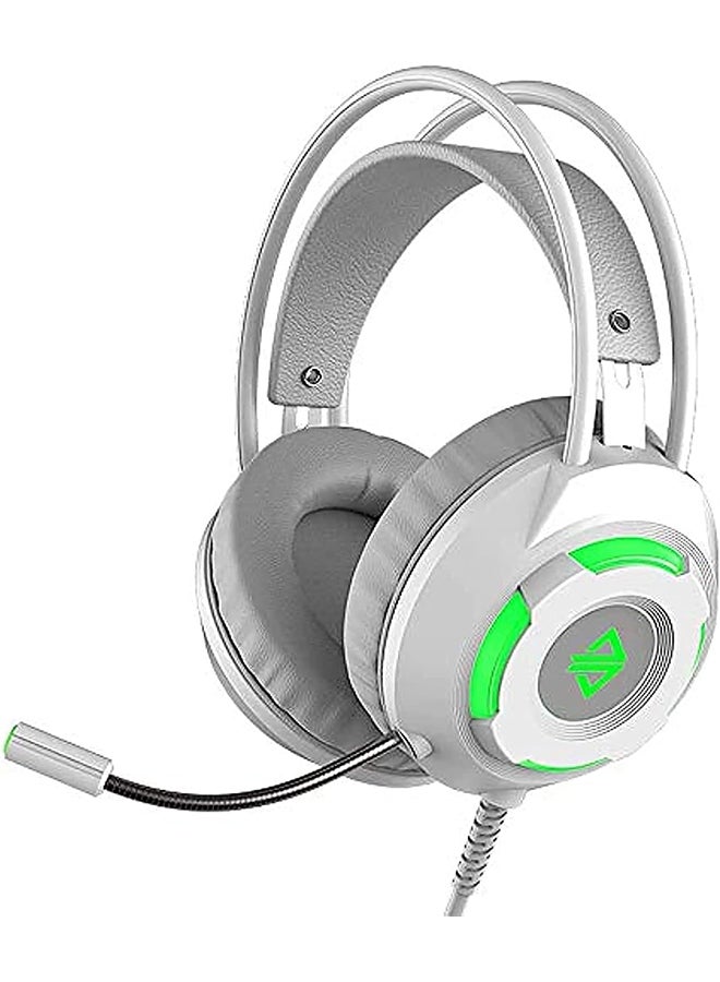 Ajazz AX120 Luminous Headset 3.5mm Audio USB Connector 50mm Surround Bass Sound Music Headphone Omnidirectional Microphone Soft Breathable Earmuffs Earphones for Computer Office Gaming  - Image 1