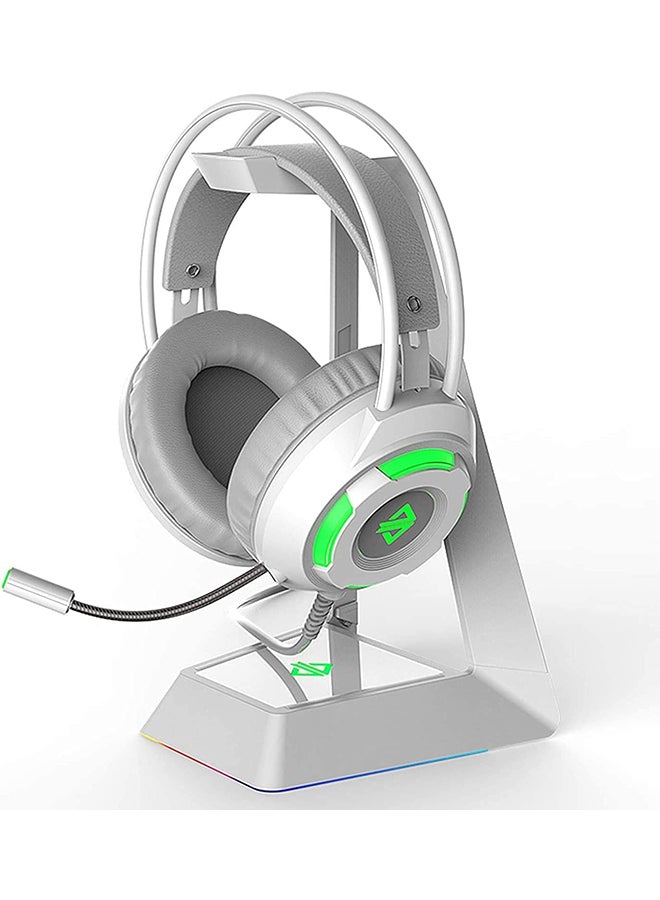 Ajazz AX120 Luminous Headset 3.5mm Audio USB Connector 50mm Surround Bass Sound Music Headphone Omnidirectional Microphone Soft Breathable Earmuffs Earphones for Computer Office Gaming  - Image 4