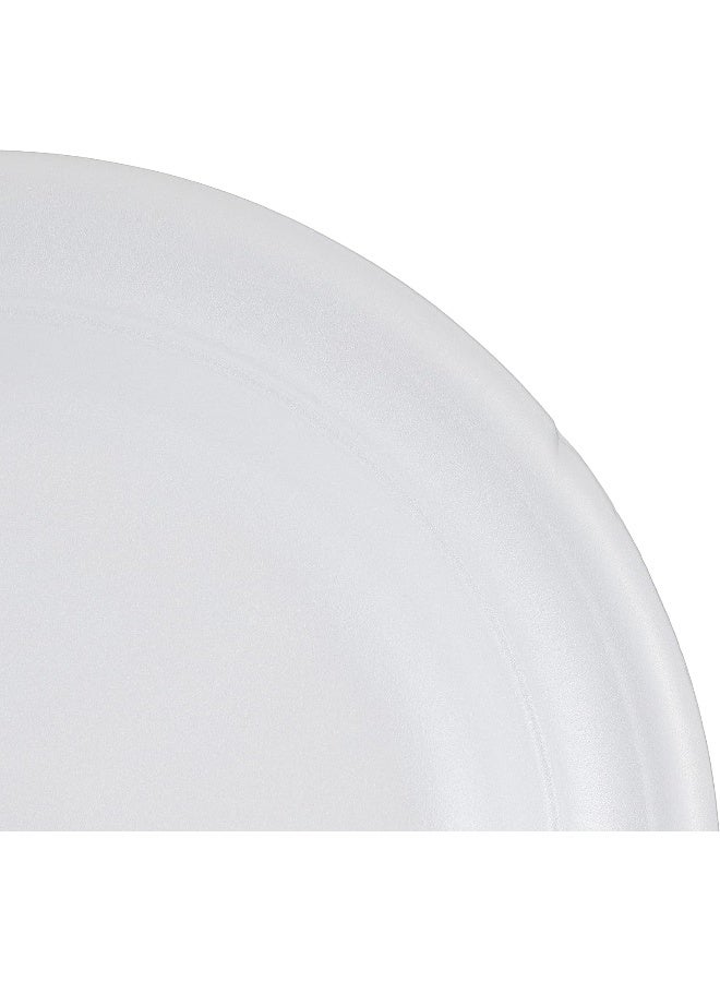 Hotpack - 25-Piece Round Foam Plate 3Compartment Set White 25x10inch - Image 1
