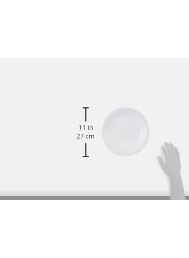 Hotpack - 25-Piece Round Foam Plate 3Compartment Set White 25x10inch - Image 1
