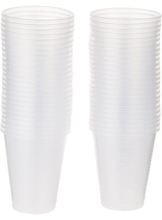 50-Piece Plastic Cup Set 6oz Clear - view 3