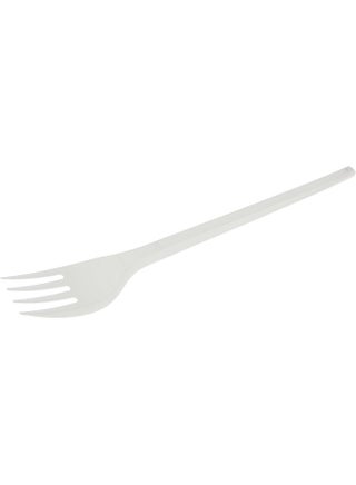 Hotpack Disposable Cutlery Plastic Fork White, 50 Pieces White - view 4