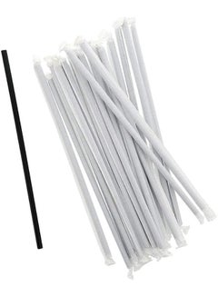 Hotpack 250-Piece Wrapped Flexible Straw Set White 6mm  - Image 4