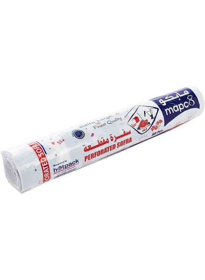 Hotpack 50-Sheet Perforated Sofra Roll Table Sheet multicolour 100x120cm - Image 2