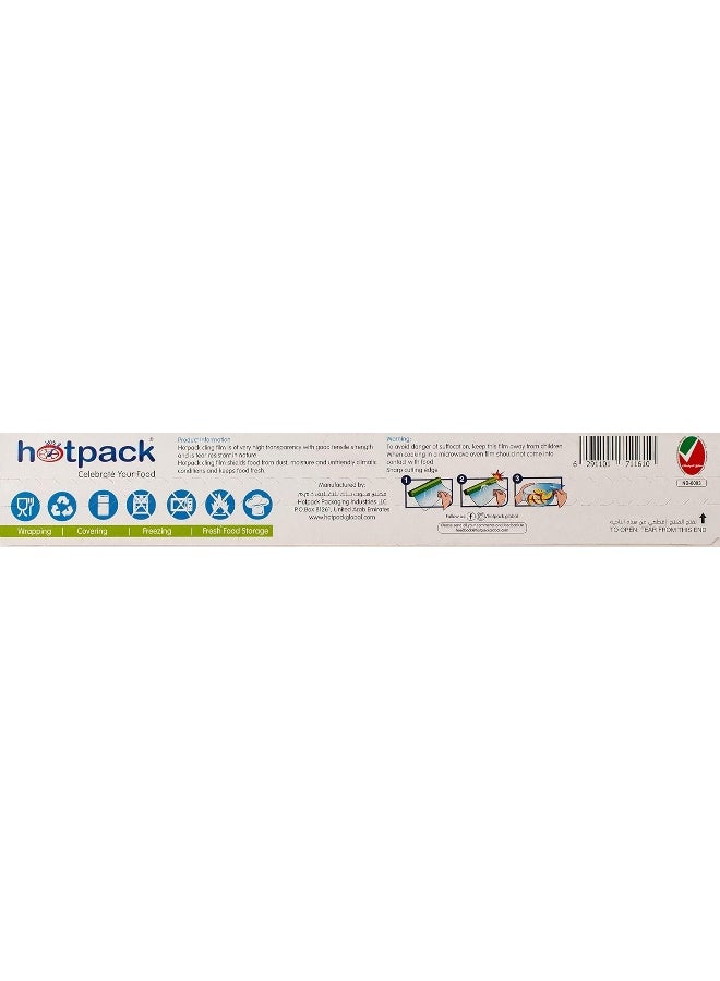 Hotpack - 100 Sqft Food Wrap Cling Film Clear 30x31meter - Image 1