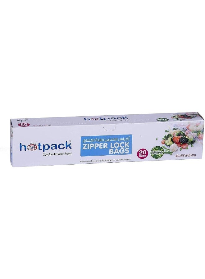 20-Piece Zipper Lock Bag Set Clear 27x30cm - pnsku/N38394244A/45/_/1732199350/b2b96ae5-694d-4d18-87e7-18a9d4bad837