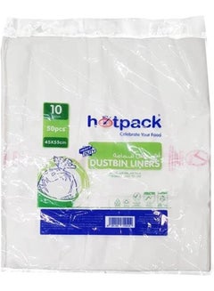 50-Piece Dust Bin Bags 10 Gallon White 55x45cm - pnsku/N38394250A/45/_/1732205052/6ace3e2a-031e-4b09-a102-db1f457dd53f