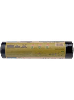 Hotpack 15-Piece Heavy Duty Garbage Bags Roll Large 55 Gallon Black 80x110cm  - Image 4