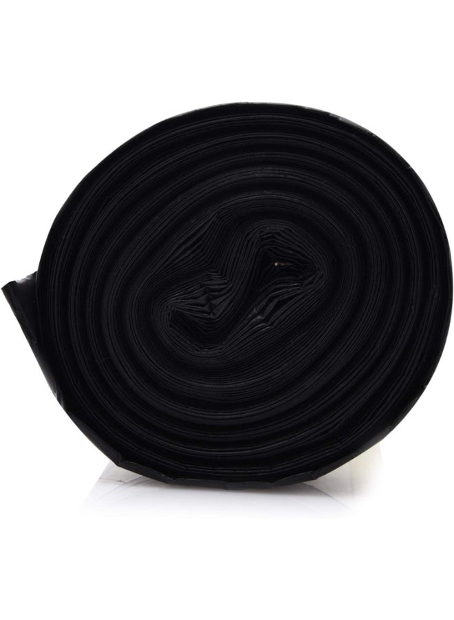 Hotpack 10-Piece Heavy Duty Garbage Bags Roll 70 Gallon Black 105x130cm  - Image 3