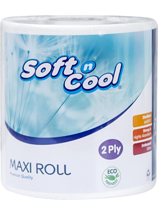 Hotpack Soft n Cool Maxi Roll 2 Ply White  - Image 2