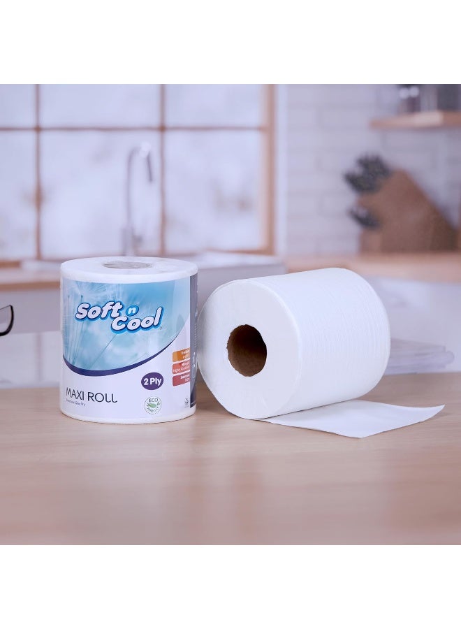 Hotpack Soft n Cool Maxi Roll 2 Ply White  - Image 3